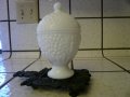 Avon, Milk Glass, 1965 Lidded Compote Candy Dish Canister/Apothecary Jar