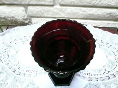画像2: Avon, Cape Cod Ruby Flower Vase
