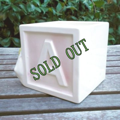 画像2: sold ベビープランター　アルファベットブロック　ベビーとネコちゃん