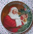 画像1: sold Norman Rockwell, Christmas Plate, 1987 Santa's Golden Gift (1)