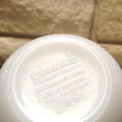 画像4: コーニング　ミルクグラス　ローズバット　ぽってりカップ