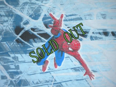 画像1: sold ビンテージ　スパイダーマン　ツインサイズ　フラットシーツ