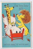 画像1: Vintage Lion visiting Geraph GetWell Card (1)