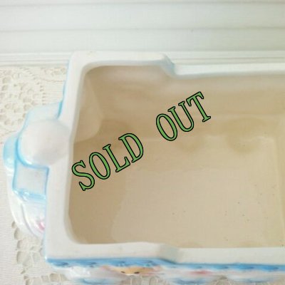 画像5: sold ベビープランター　ベビーくまちゃん＆うさちゃんの汽車ぽっぽ