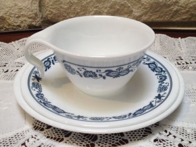 画像4: コレール (コーニング社）午後茶セット オールドタウンブルー  ３ピース