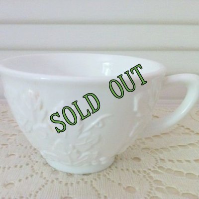 画像7: sold インディアナグラス ミルクグラス ハーベストグレープ ティーカップ 