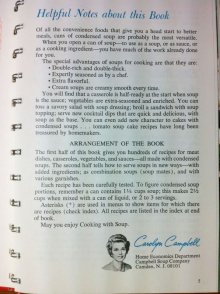 他の写真1: A Campbell Cook Book, Cooking with Soup from the 1950's or early 1960s