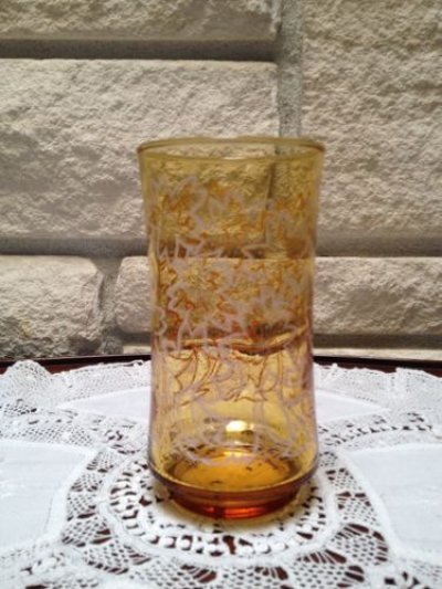 画像1: 70' Vintage Amber Glass