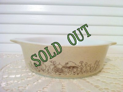 画像1: sold パイレックス　フォレストファンシー　ラウンド・キャセロール　500ml　製品番号471-B