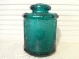 画像1: sold Indiana Glass, Tiara Sandwich Spruce Green, Canister Jar　 (1)