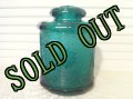 sold Indiana Glass, Tiara Sandwich Spruce Green, Canister Jar　