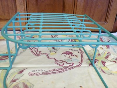 画像4: ビンテージ食器オーガナイザー　ミントグリーン（ラックのみ）その２