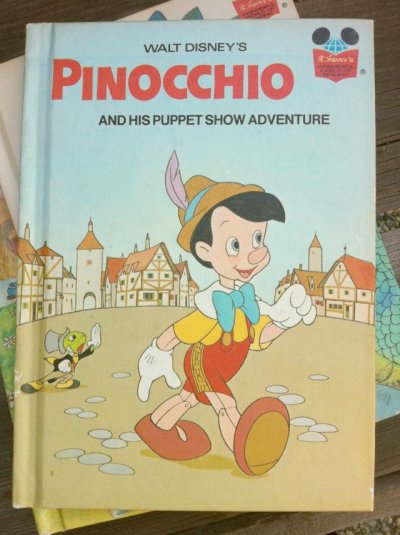 画像1: 洋書　ディズニー絵本　ピノキオ　1973年作 ハードカバー　ランダムハウス（ニューヨーク）刊B
