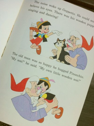 画像3: 洋書　ディズニー絵本　ピノキオ　1973年作 ハードカバー　ランダムハウス（ニューヨーク）刊B
