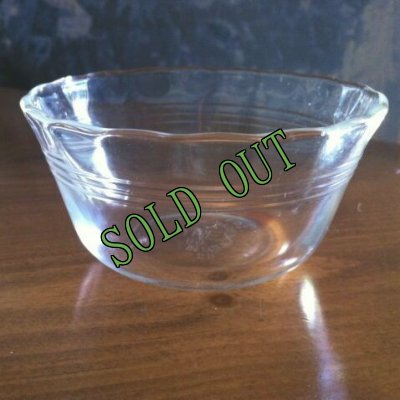 画像1: sold パイレックス　カスタードカップ　クリアー