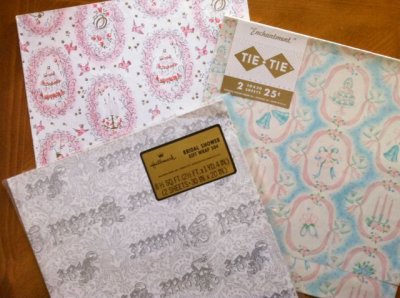 画像1: Vintage Wrapping Paper, Bridal, 3 sheets set