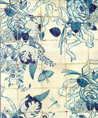 画像2: Vintage Hallmark Wrapping Paper, Oriental Flowers , 2 sheets