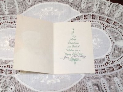 画像2: ビンテージ　使用済　クリスマスカード　サンタ　1972