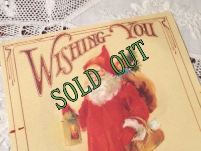 画像2: sold ビンテージ　使用済　クリスマスカード　サンタクロース
