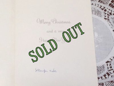 画像3: sold ビンテージ　使用済　クリスマスカード　ステンドグラスのサンタクロース