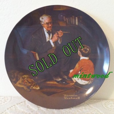 画像1: sold Norman Rockwell, Plate, 1984 The Tycoon