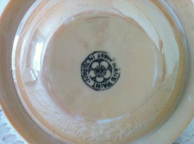 画像5: 里帰りオールドジャパン　瀬栄陶器（瀬戸）　サクラ印　推定1920年〜1930年頃　 ラスター彩　カナッペセット ３組セット　