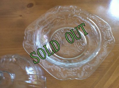 画像4: sold Indiana Glass, Madrid, Crystal, Round Covered Butter Dish