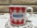 ＊Westfield, Milk Glass Name Mug / Marilyn