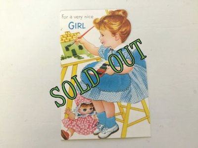 画像2: sold Vintage Girl's Birthday Card / Used NORCROSS INC.