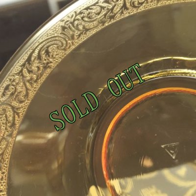 画像3: sold ケンブリッジガラス社 #703 カップ＆ソーサー　1920年後半　エッジの柄に多少難アリ　その２
