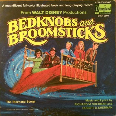 画像1: ＬＰレコード　1971年　ディズニー映画「ベッドノブとほうき」物語と歌（英語） ディズニーランドレコード（US盤）