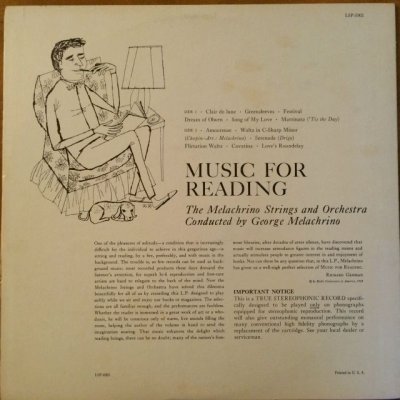 画像4: LP Music For Reading  (RCA Victor )