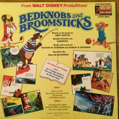 画像5: ＬＰレコード　1971年　ディズニー映画「ベッドノブとほうき」物語と歌（英語） ディズニーランドレコード（US盤）