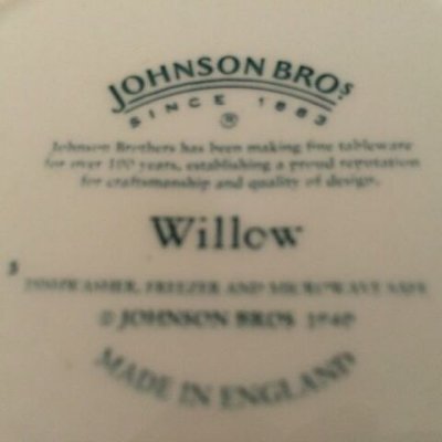 画像5: ジョンソンブラザーズ　ブルーウィロー　ブレッド＆バタープレート（15cm） made in England