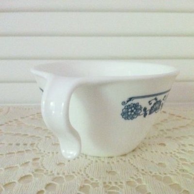 画像6: コレール (コーニング社）オールドタウンブルー オープンハンドルカップ＆ソーサー