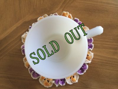 画像4: sold アンカーホッキング ミルクグラス フレンチ（ワンハンドル）キャセロール