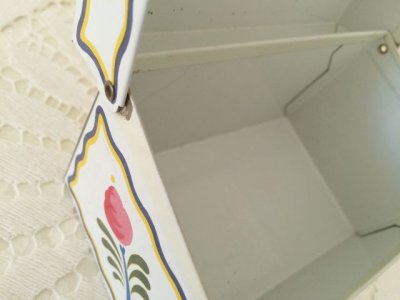 画像6: ビンテージ・レシピ缶　トールペイント柄　オハイオ・アート社　made in USA