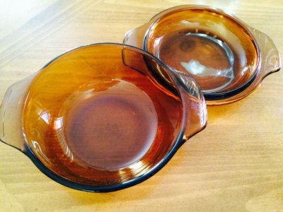 画像5: Fire King, Amber, Covered Small Casserole,12oz (350ml)