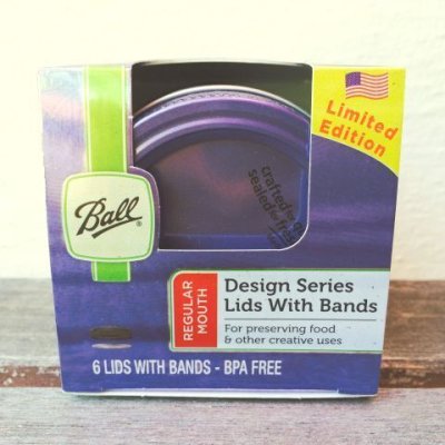 画像3: 新品箱入　ボール・メイソンジャー　レギュラーマウス用フタ（パッキンつき） パープル(ラベンダー紫）×６個セット