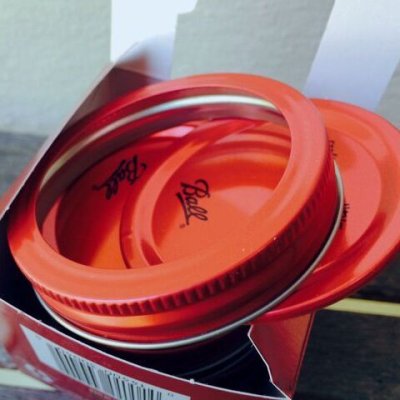 画像3: 新品箱入　ボール・メイソンジャー　レギュラーマウス用フタ（パッキンつき）レッド　×６個セット