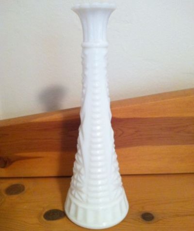 画像3: アンカーホッキング　ミルクグラス花瓶　スター＆バー（大）