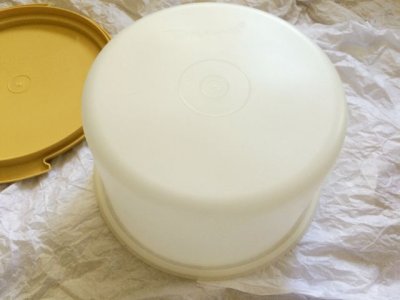 画像3: ビンテージ・タッパーウェア ケーキテイカー・キーパー（大）カーキイエロー