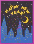 画像2: sold 8 Vintage Invitation Cards, Happy New Year, made in USA (2)