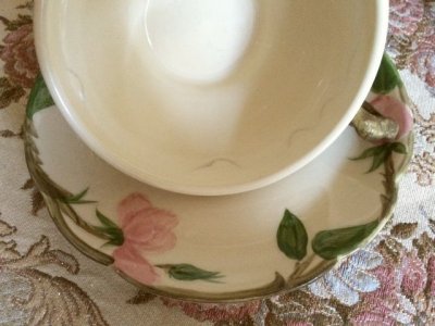 画像4: フランシスカン デザートローズ カップ＆ソーサー 1940年代 難有その3