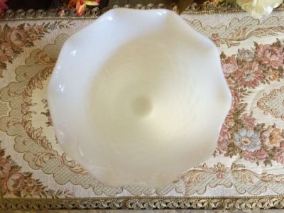画像4: ファイヤーキング ミルクグラス ホブネイル 花瓶(大)