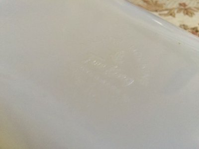 画像6: ファイヤーキング ミルクグラス キャンドルグロウ ローフパン 1クオート(約950ml)