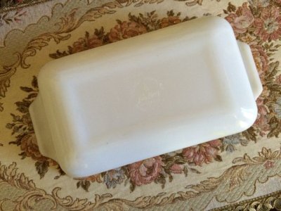 画像5: ファイヤーキング ミルクグラス キャンドルグロウ ローフパン 1クオート(約950ml)