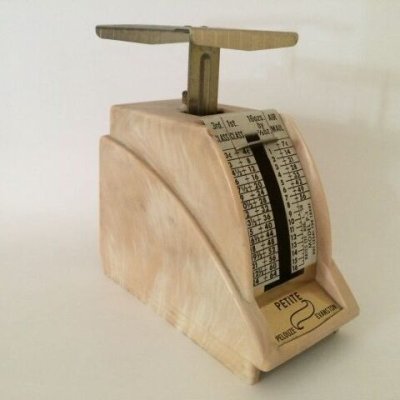 画像6: ビンテージ　ペルーズ社　1ポンド　ミニースケール ※オンス-ポンド計量のみ アメリカの1958年8月1日郵便料金レート版　made in USA