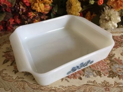 画像3: ファイヤーキング ミルクグラス ブルーコーンフラワー スクエア・ローフパン 