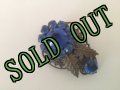 sold Vintage Blue Rhinestone Fur Clip